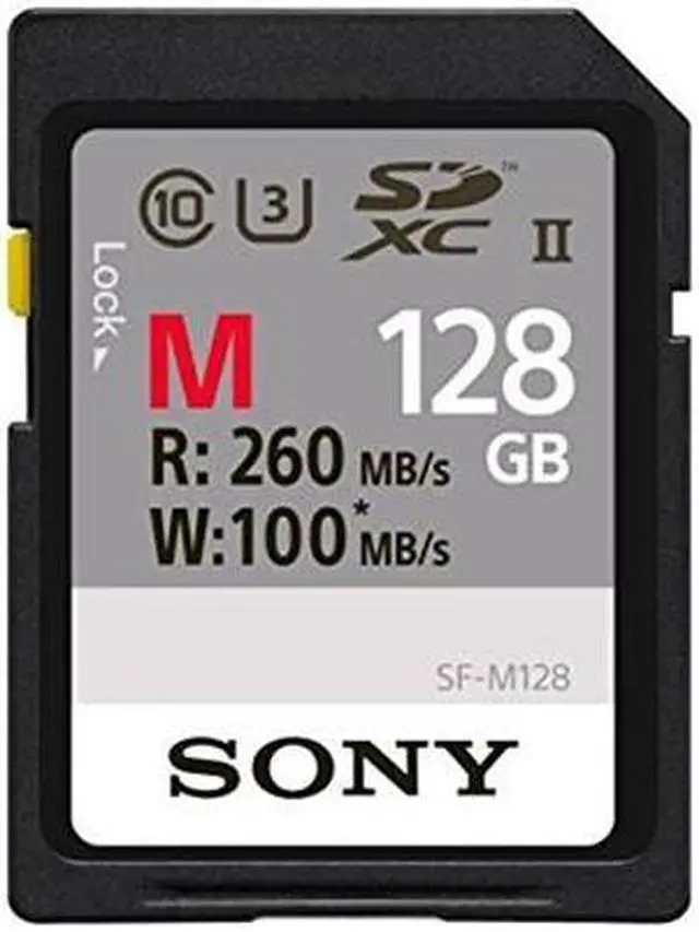 Alt view image 7 of 16 - Sony M Series SDXC UHS-II Card 128GB, V60, CL10, U3, Max R277MB/S, W150MB/S (SF-M128/T2)