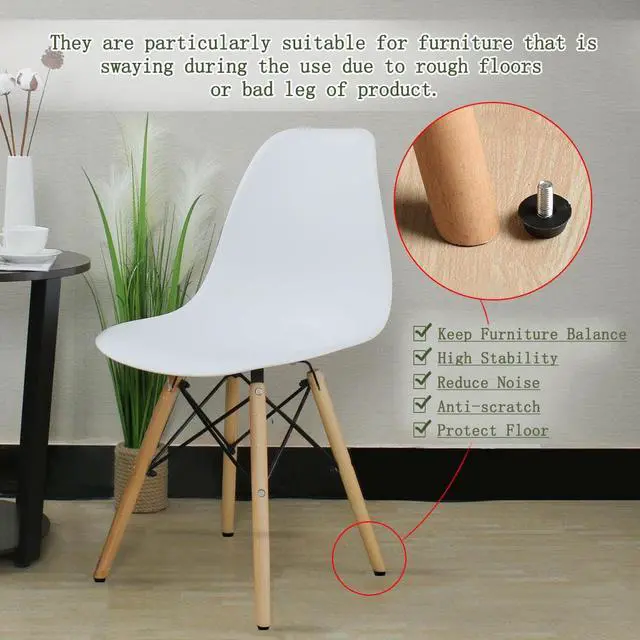Alt view image 6 of 7 - M6 x 13 x 20mm Leveling Feet Adjustable Leveler Protector for Sofa Leg 20pcs
