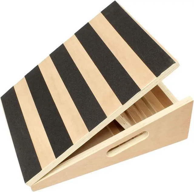 Alt view image 6 of 6 - Calf Stretcher Slant Board – Wooden Incline Board Calf Stretch Wedge