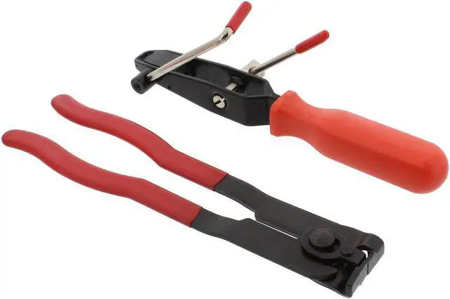 Alt view image 3 of 7 - ABN CV Joint Ear Clamp Tool & Boot Crimp Pliers 2-Piece Kit  Hose Clamping Set