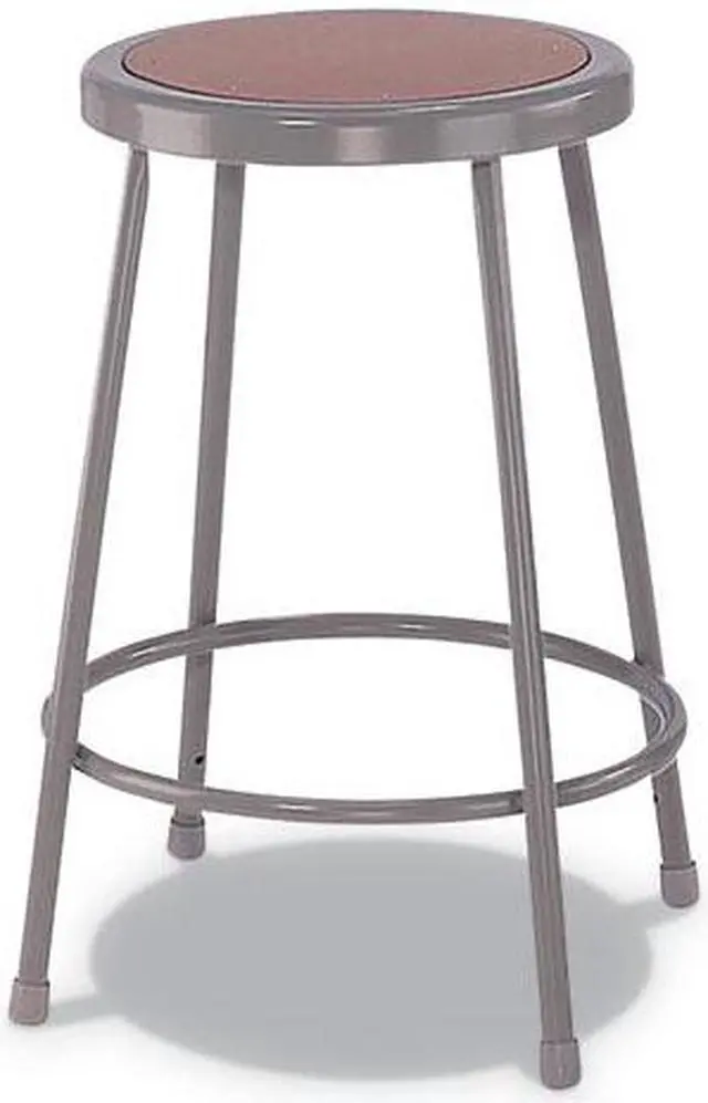 Main image of Industrial Stool, 30", Brown/Gray Seat