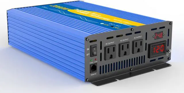 Alt view image 2 of 7 - Solinba 2000w Car Power Inverter Converter Peak 4000w Converter DC24v to AC110v 60Hz