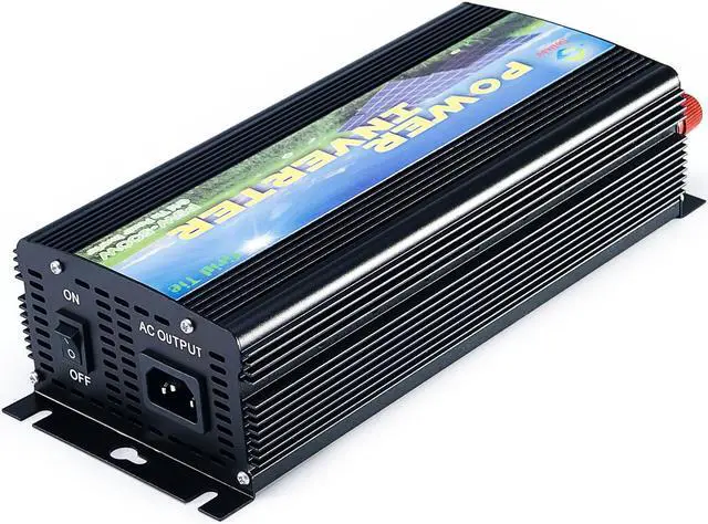 Alt view image 9 of 9 - Solinba 500w on grid tie pure sine wave power inverter DC11-28v to AC 90-130v, 46-65Hz, USA plug, black color
