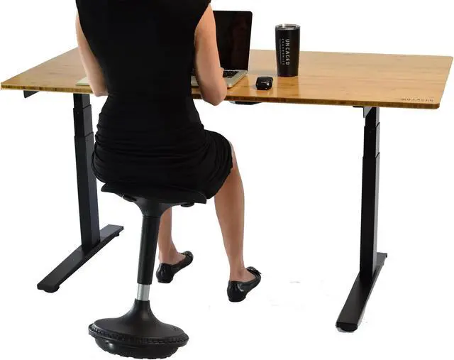 Alt view image 4 of 7 - Wobble Stool Standing Desk Stool - tall office chair for standing desk chair wobble stools for classroom seating adhd chair height adjustable stool 23-33" Active stool for standing desk wobble chairs