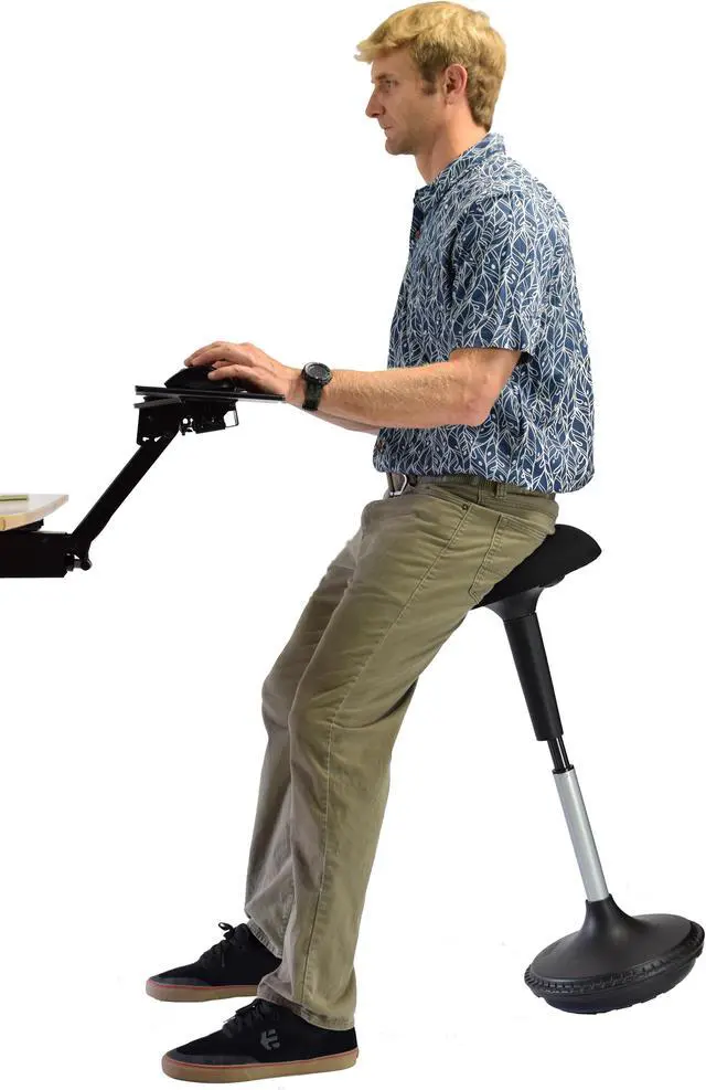 Alt view image 6 of 7 - Wobble Stool Standing Desk Stool - tall office chair for standing desk chair wobble stools for classroom seating adhd chair height adjustable stool 23-33" Active stool for standing desk wobble chairs