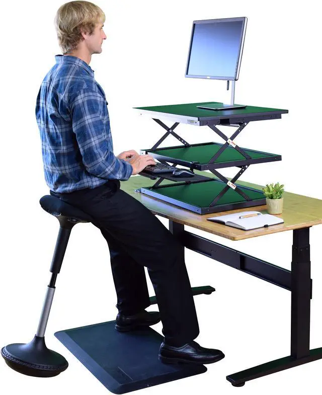 Alt view image 5 of 7 - Wobble Stool Standing Desk Stool - tall office chair for standing desk chair wobble stools for classroom seating adhd chair height adjustable stool 23-33" Active stool for standing desk wobble chairs