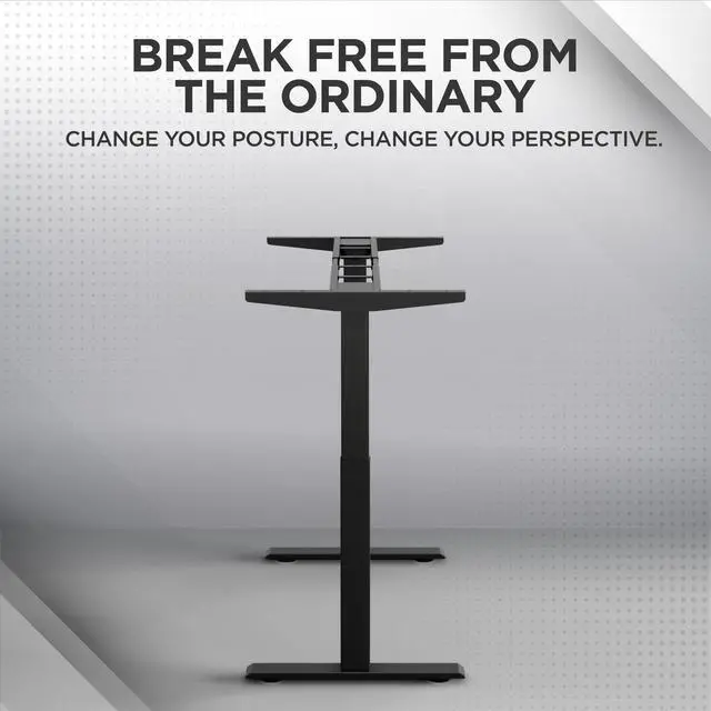 Alt view image 2 of 14 - Rise Up Standing Desk Legs  Dual Motor Standing Desk Frame with Memory Electric Standing Desk Frame Height Adjustable Table Legs for Sit Stand Desk Base Electronic Rising Desk