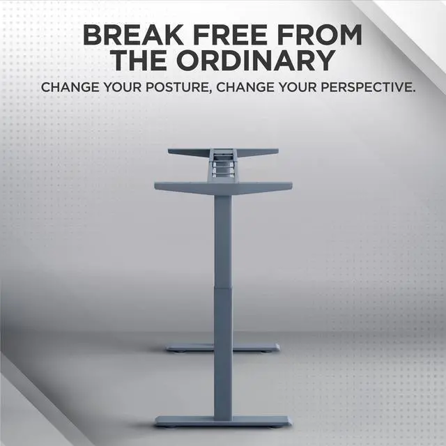 Alt view image 2 of 7 - Rise Up Standing Desk Legs  Dual Motor Standing Desk Frame with Memory Electric Standing Desk Frame Height Adjustable Table Legs for Sit Stand Desk Base Electronic Rising Desk