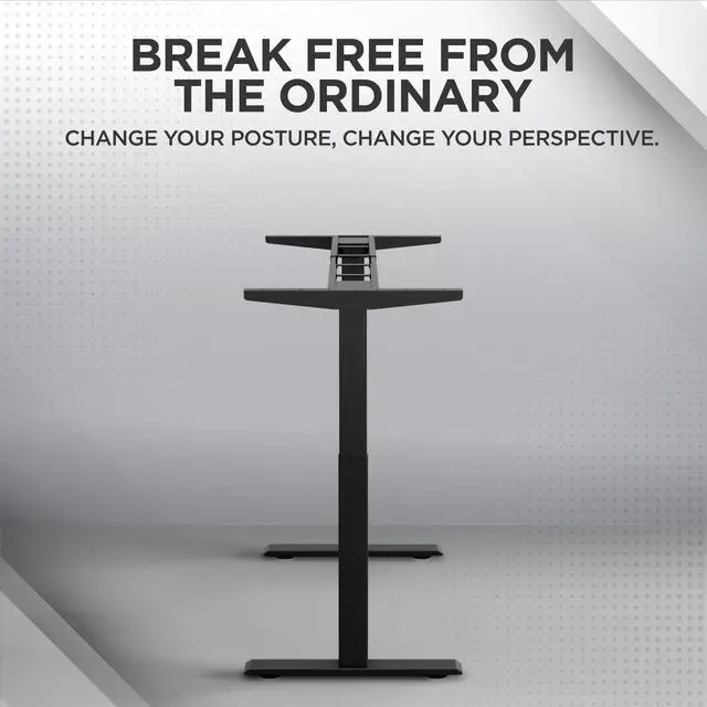 Alt view image 3 of 7 - Rise Up Standing Desk Legs  Dual Motor Standing Desk Frame with Memory Electric Standing Desk Frame Height Adjustable Table Legs for Sit Stand Desk Base Electronic Rising Desk