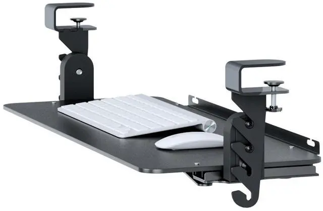 Main image of Uncaged Ergonomics KT4 Clamp-On Keyboard Tray - No-Drill Height, Tilt & Slide Adjustment