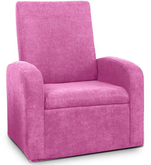 Main image of STASH 3-in-1 Kids Chair with Storage, Upholstered Seat and Fold-Down Ottoman