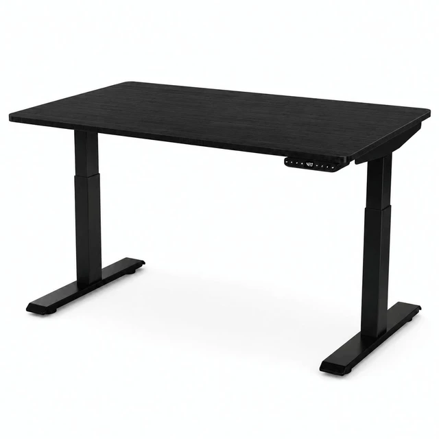 Main image of Rise Up 2-stage Dual Motor Electric Standing Desk with Black Bamboo Top