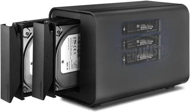 TERRAMASTER テラマスター D5 Hybrid HDD Amazon.co.jp: TERRAMASTER テラマスター D5 Hybrid HDD NVMe