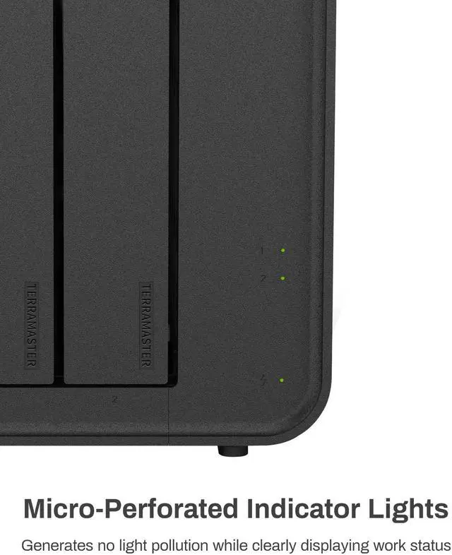 Alt view image 2 of 7 - TERRAMASTER D5 Hybrid HDD NVMe Enclosure - USB 3.2 Gen 2 10Gbps Type C 5Bay USB Storage Supports RAID 0/1/Single/JBOD Exclusive 2+3 RAID Hybrid Disk Array (Diskless)