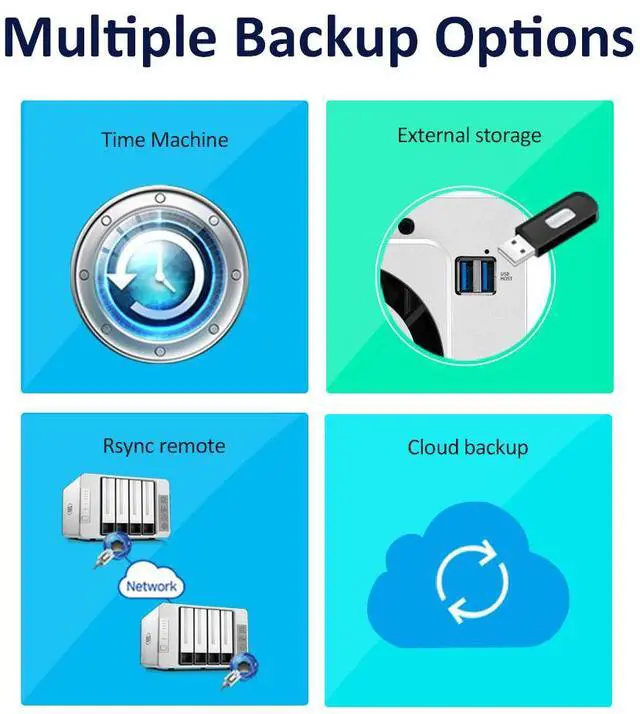 Alt view image 5 of 7 - TERRAMASTER F4-210 4-Bay NAS 1GB RAM Quad Core Network Attached Storage Media Server Personal Private Cloud (Diskless)