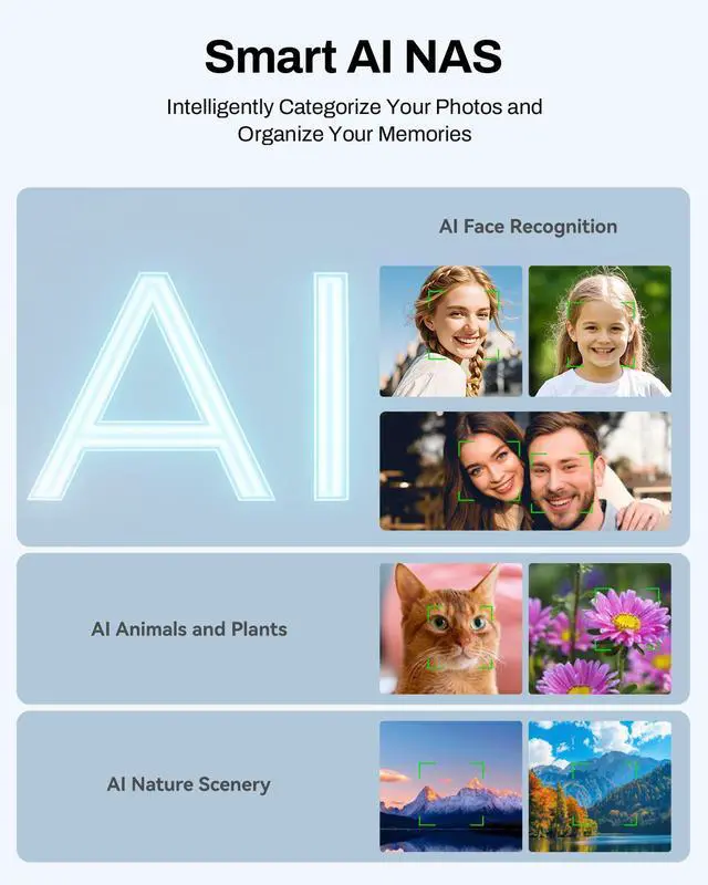 Alt view image 13 of 14 - TERRAMASTER F4-425 4-Bay NAS Storage  Intel x86 Quad-Core CPU, 4GB RAM, 2.5GbE LAN, Network Attached Storage Multimedia Server for Home Users (Diskless)
