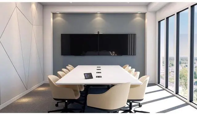 Alt view image 2 of 3 - Poly Studio Large Room Kit for Poly PC Room Solution - Poly Studio E70 Camera & Poly GC8 Touch Controller - Automatic Camera Framing - 4K Display - Room PC Not Included