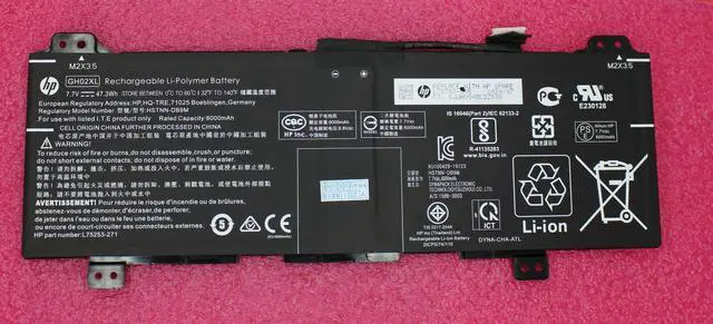 Main image of Original L75783-005 - HP Chromebook 14A-NA GH02XL 2-Cell 47Wh 6.15Ah Battery