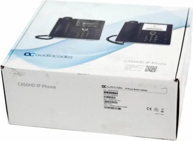 Alt view image 4 of 4 - AudioCodes TEAMS-C450HDPS-DBW TEAMS C450HD IP-Phone