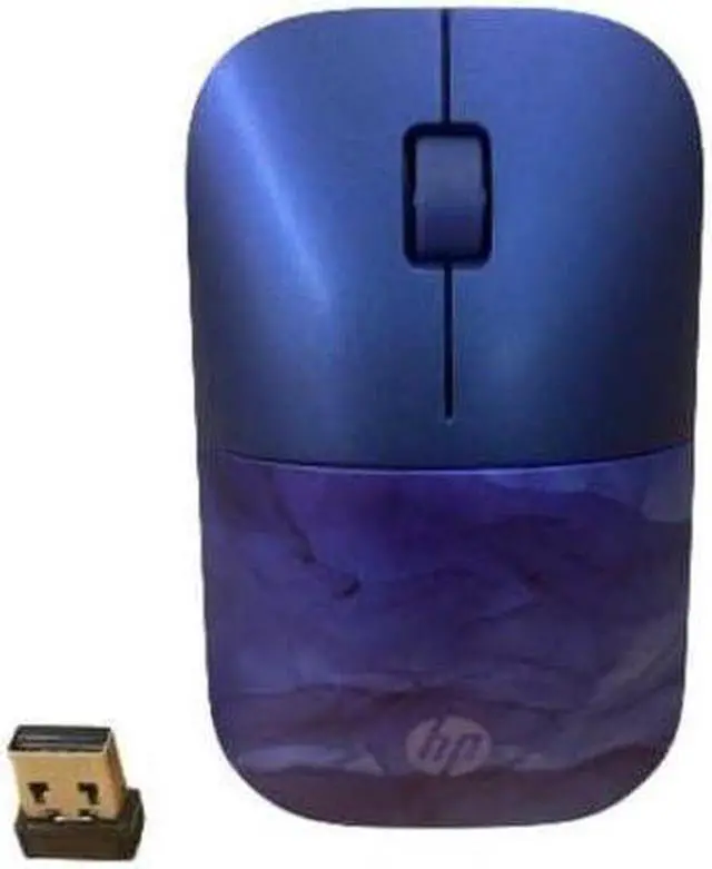 Main image of HP Z3700 Blue 2.4 GHz USB Slim Wireless Mouse Blue LED 1200 DPI Optical Sensor