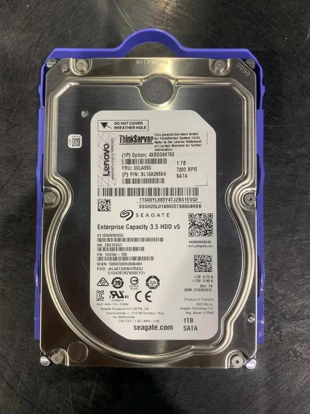 Main image of Lenovo 1TB 3.5" SATA 7200rpm Internal Hard Drive 4XB0G88760