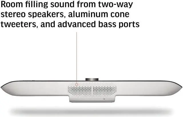 Alt view image 4 of 6 - Poly - Studio X70 Video Bar + TC8 Touch Controller (Plantronics + Polycom) - Premium 4K Audio & Video Conferencing for Large Conference Rooms - Camera, Speakers, Mics - Works with Teams, Zoom & More