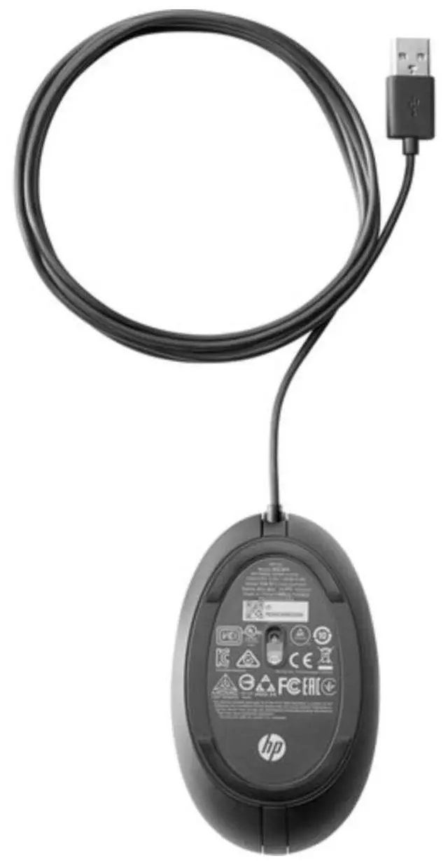 Alt view image 2 of 2 - HP Wired Desktop 320M Mouse,USB (9VA80UT#ABA)