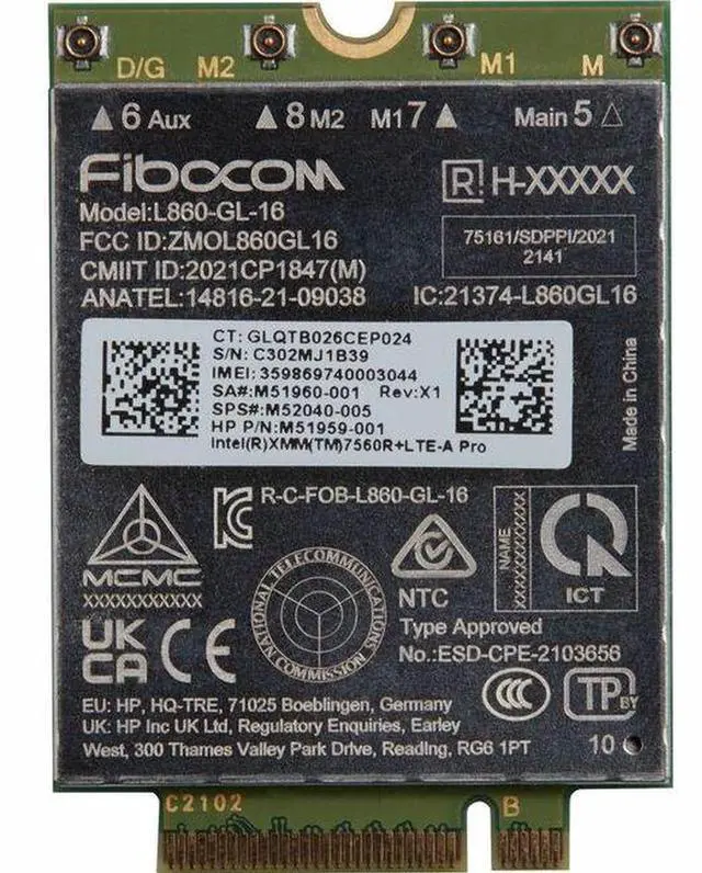 Main image of HP XMM 7560 Radio Modem 5R8X8UTABA
