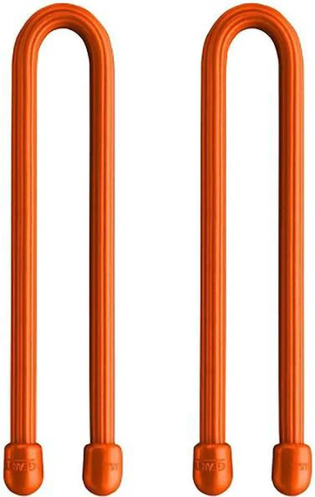 Alt view image 7 of 15 - NITE IZE GT6-2PK-31 6" L, 1/4" W, Bright Orange Plastic Gear Tie, PK 2