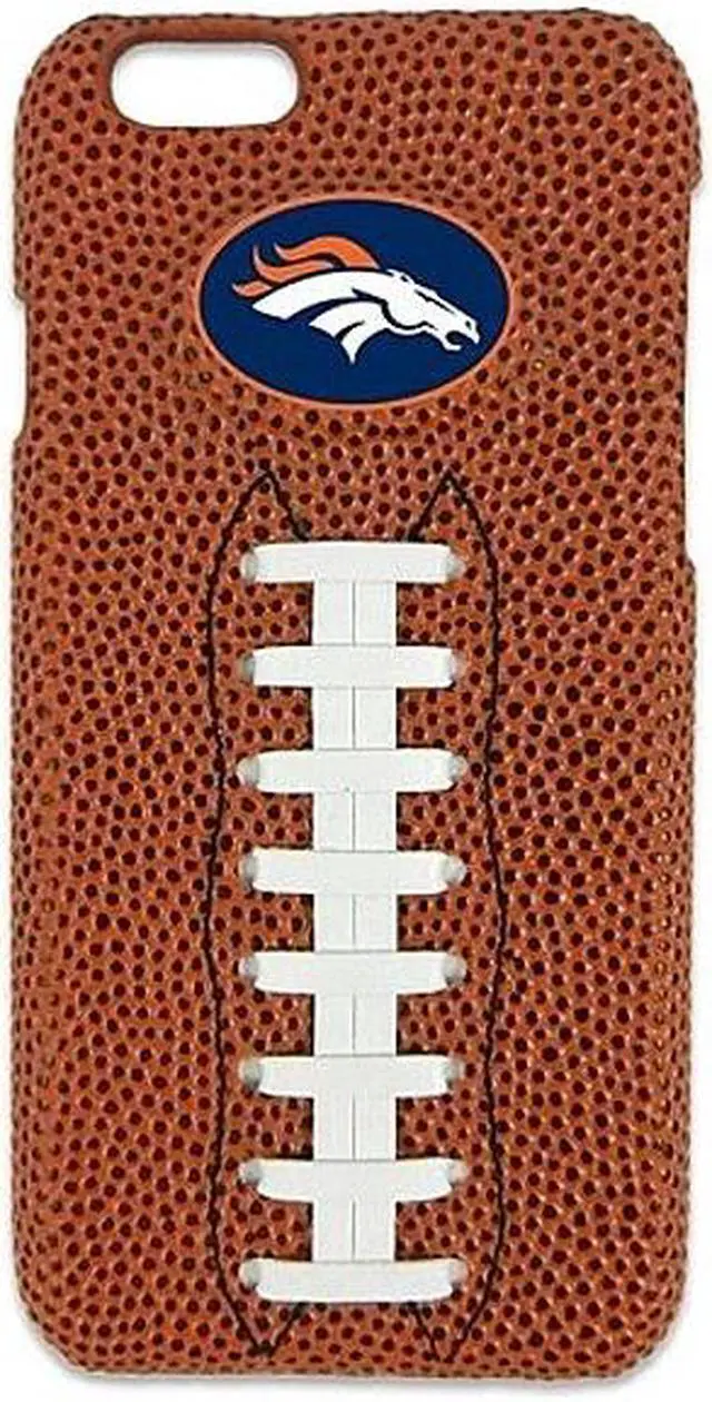 Main image of Gamewear Genuine Football Leather Wrapped - Apple iPhone 6 / 6s Denver Broncos Classic NFL Football Case CLI-NFL-DEB-6