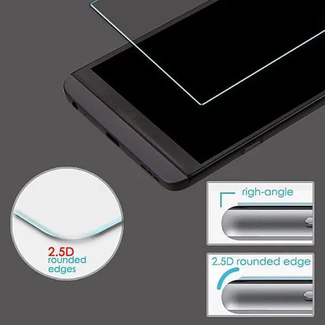 Alt view image 3 of 5 - MYBAT Tempered Glass Screen Protector for LG V20