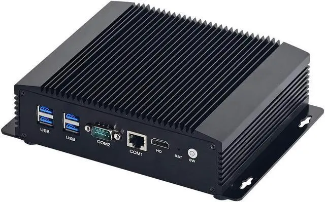 Alt view image 2 of 6 - Micro Firewall Appliance, Fanless Mini PC, OPNsense, Intel Core I5 8265U, VPN, Router PC, 6 x Intel 2.5GbE I225-V LAN, AES-NI, HDMI, SIM Slot, 8GB RAM, 512GB SSD