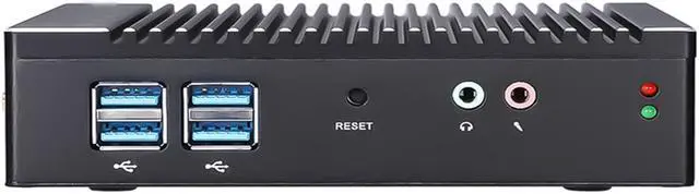 Alt view image 6 of 6 - Fanless Mini PC Windows 10 Intel Pentium N3710 1.6Ghz Small Desktop Computer 4GB Ram 64GB SSD WiFi/BT/HD-MI/VGA/Gigabit Ethernet Wake on lan