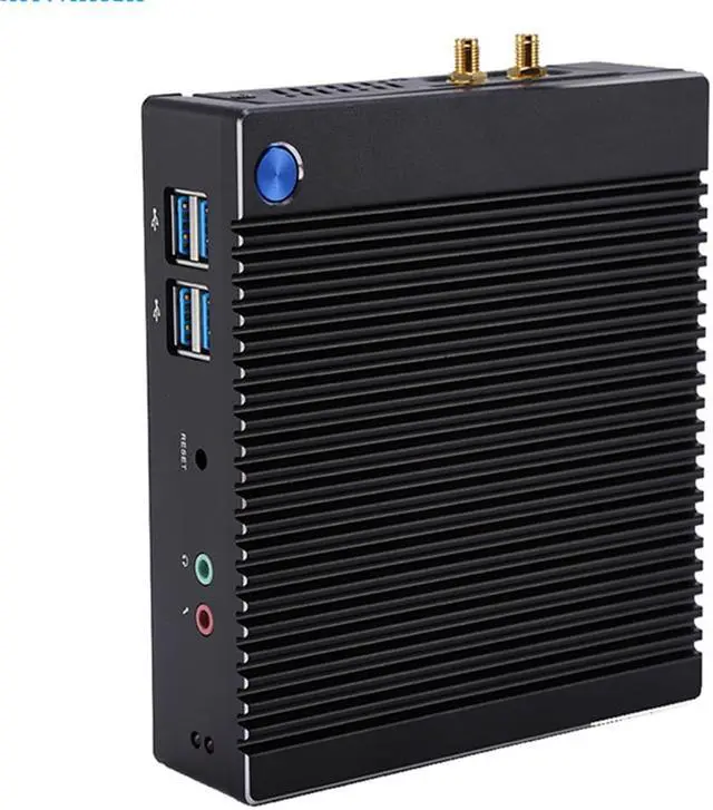 Alt view image 5 of 6 - Fanless Mini PC Windows 10 Intel Pentium N3710 1.6Ghz Small Desktop Computer 4GB Ram 64GB SSD WiFi/BT/HD-MI/VGA/Gigabit Ethernet Wake on lan
