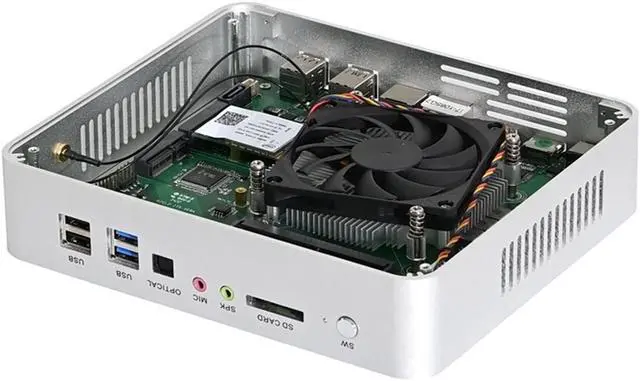 Alt view image 7 of 7 - Mini PC Intel Core i7 1065G7 2*RAM Slots Max 64GB DDR4 RAM Gaming Desktop Computer 2*HD-MI2.0 2*LAN 8*USB 16GB Ram 512GB SSD Windows 10 Pro