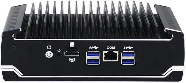 Alt view image 3 of 6 - 6 Lans Mini Sever 8th Gen Kaby Lake R Intel i7 8550U Quad Core Fanless Firewall PC Network Router Support I211-AT Lan 4GB Ram 128GB SSD