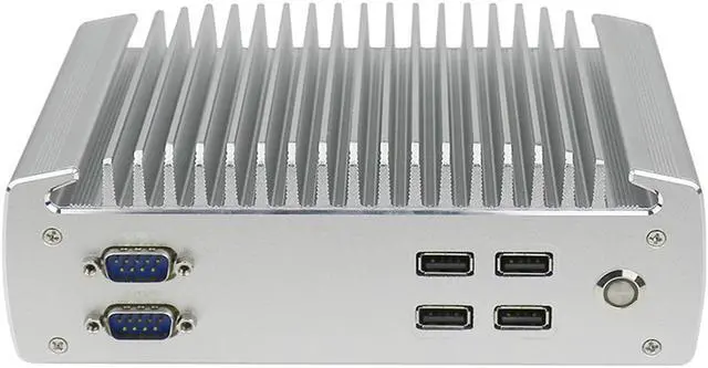 Alt view image 2 of 6 - Fanless Industrial Mini PC Intel Celeron J1900 Quad Core Dual Lan Linux/Windows Micro Computer Support RS232 RS485 COM HD-MI 4G RAM 128G SSD