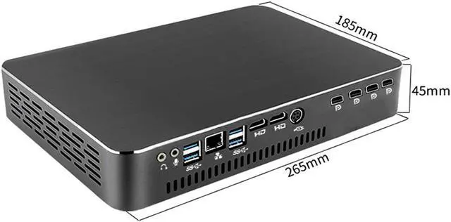 Alt view image 5 of 5 - Partaker Mini Desktop Computer,Gaming PC Intel 6 Core i5 9400F with P1000 4GB for Graphic Design, Video Editing, Modeling,8G DDR4/512G NVME SSD,4x Mini DP/Giga Lan/4x USB3.0/WiFi