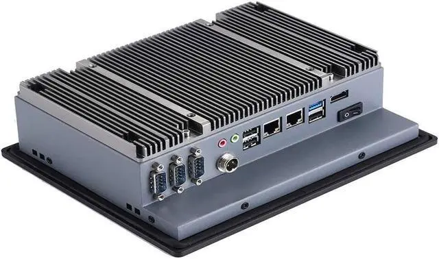 Alt view image 3 of 5 - 8 Inch Industrial Panel PC All In One PC Resistive Touch Screen Computer Front Panel IP65 Intel Celeron J1900 Processor Windows or Linux Dual Lan 1xHD-MI 3xCOM 4xUSB Fanless 4GB Ram 64GB SSD