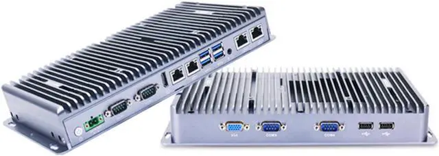 Alt view image 5 of 6 - Partaker Fanless Mini PC, Industrial Computer, IPC, Windows 11 or Linux Ubuntu, I5 8250U 8260U 8265U, PA-3046, TPM2.0, 9-36V, Watchdog, WOL, 4G Supported, 4 x LAN, 4 x COM, 16GB DDR4 256GB SSD