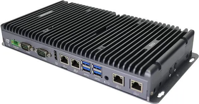 Alt view image 3 of 6 - Partaker Fanless Mini PC, Industrial Computer, IPC, Windows 11 or Linux Ubuntu, I5 8250U 8260U 8265U, PA-3046, TPM2.0, 9-36V, Watchdog, WOL, 4G Supported, 4 x LAN, 4 x COM, 16GB DDR4 256GB SSD
