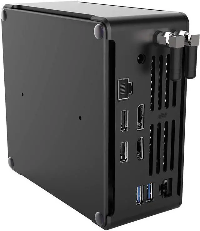 Alt view image 5 of 7 - Partaker 4K Mini PC, HTPC, Desktop Computer, Small Server, Windows 11 or Linux Ubuntu, Intel XEON E-2186M, B18, DP, HDMI, Type-C, 2 x LAN, 8GB RAM 256GB SSD