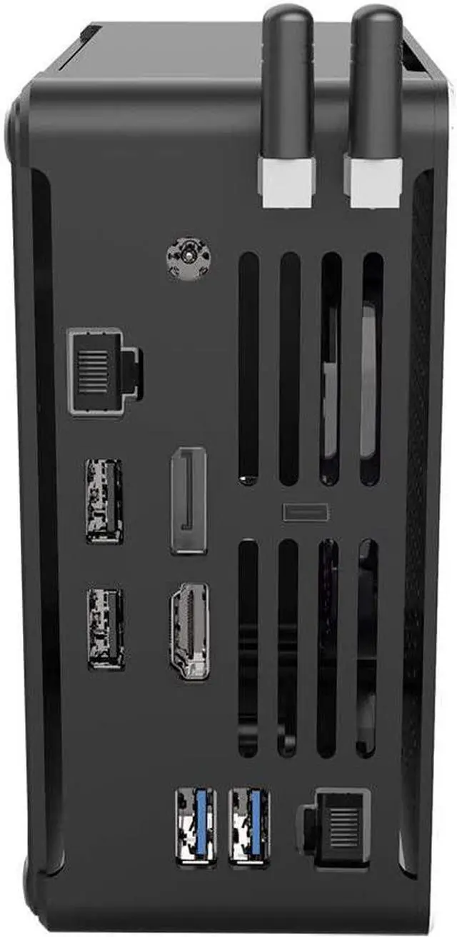 Alt view image 3 of 7 - Partaker 4K Mini PC, HTPC, Desktop Computer, Small Server, Windows 11 or Linux Ubuntu, Intel XEON E-2186M, B18, DP, HDMI, Type-C, 2 x LAN, 8GB RAM 256GB SSD
