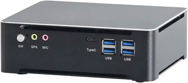 Alt view image 3 of 6 - Mini PC,Desktop Computer,Intel Core I5 7300HQ,Windows 10 Pro/Linux,4K@60Hz,HDMI,DP,Gigabit Ethernet,USB-C,Dual-Band WiFi,Smart Silent Fan,16GB DDR4 RAM 512GB M.2 SSD