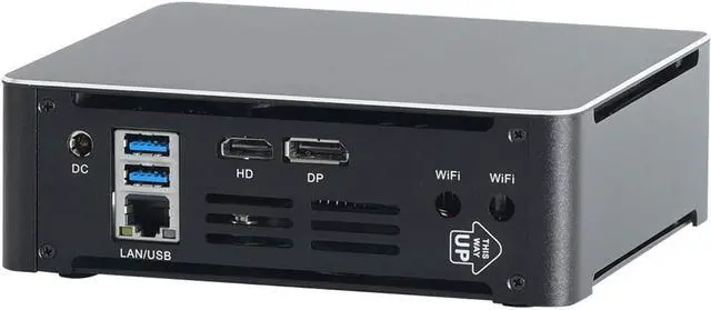 Alt view image 2 of 6 - Mini PC,Desktop Computer,Intel Core I5 7300HQ,Windows 10 Pro/Linux,4K@60Hz,HDMI,DP,Gigabit Ethernet,USB-C,Dual-Band WiFi,Smart Silent Fan,16GB DDR4 RAM 512GB M.2 SSD
