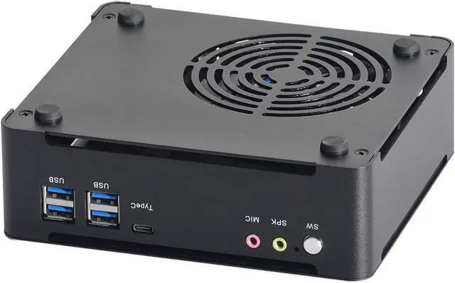 Alt view image 6 of 6 - Mini PC,Desktop Computer,Intel Core I5 7300HQ,Windows 10 Pro/Linux,4K@60Hz,HDMI,DP,Gigabit Ethernet,USB-C,Dual-Band WiFi,Smart Silent Fan,16GB DDR4 RAM 512GB M.2 SSD