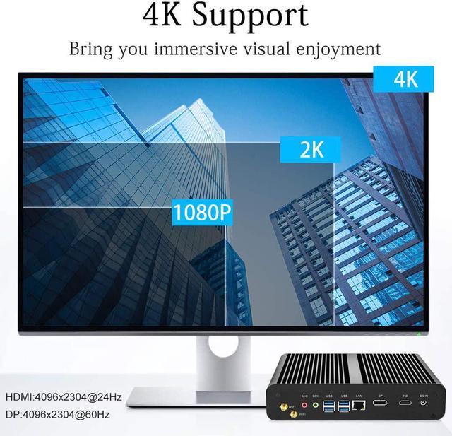 Partaker Mini Desktop Computer, Fanless Mini PC with Intel Partaker Mini Desktop Computer, Fanless Mini PC with Intel