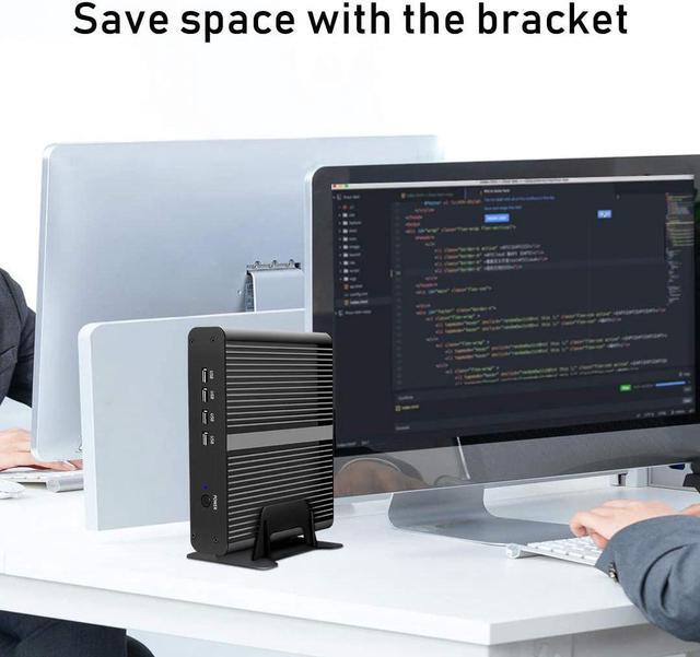 Alt view image 7 of 7 - Partaker Mini Desktop Computer, Fanless Mini PC with Intel I7 1165G7 11th Gen CPU, 64GB RAM, 1TB SSD, 4K 4096x2304, HD Port, DP, Full Metal Case, Windows 10 Pro