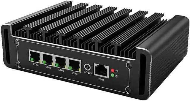 Alt view image 6 of 7 - 11th Gen Intel Core i5 1135G7 Fanless Mini PC 2.5G Soft Router 2xDDR4 NVMe Firewall Appliance 4 Intel i225 2500M Lan DP HD-MI pfSense Firewall 8GB RAM 512GB SSD