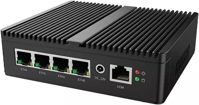 Alt view image 3 of 5 - Intel Celeron N5105 Soft Router Fanless Mini PC 4x Intel i225 2.5G LAN HD-MI DP pfSense Firewall Appliance ESXI AES-NI 8GB RAM 256GB SSD